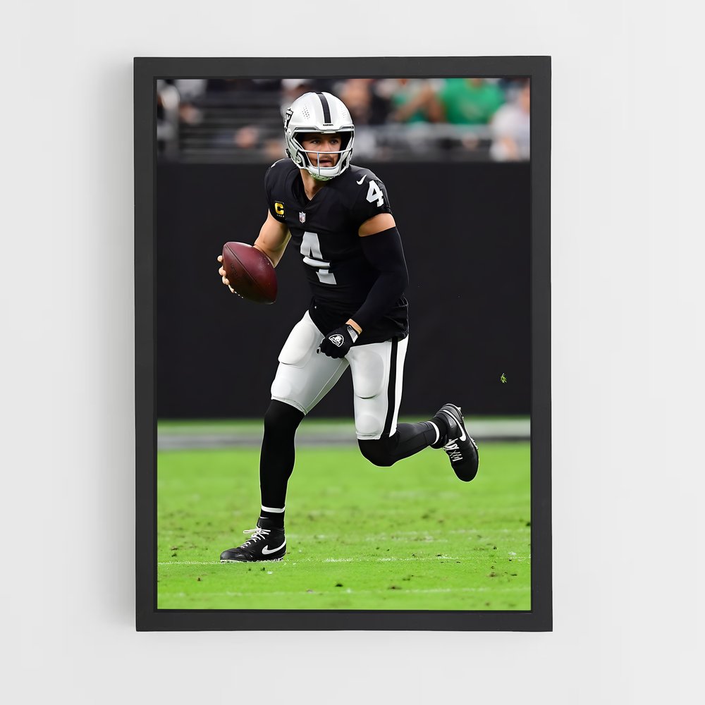 ap-derek carr-5 cadre Noir