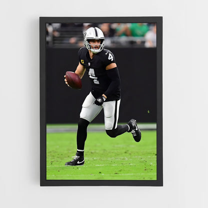 ap-derek carr-5 cadre Noir