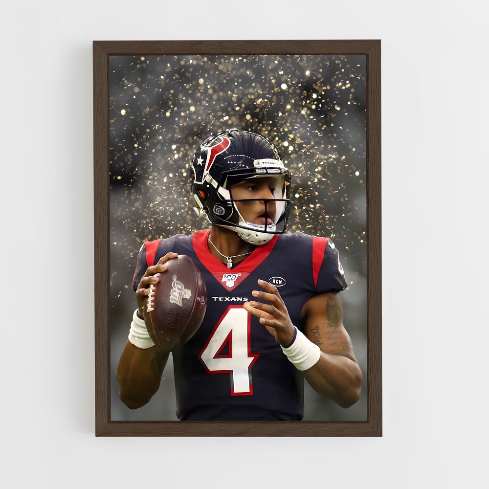 ap-deshaun watson-1 cadre Bois foncé