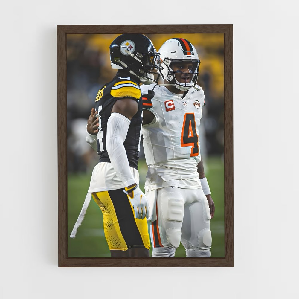 ap-deshaun watson-7 cadre Bois foncé