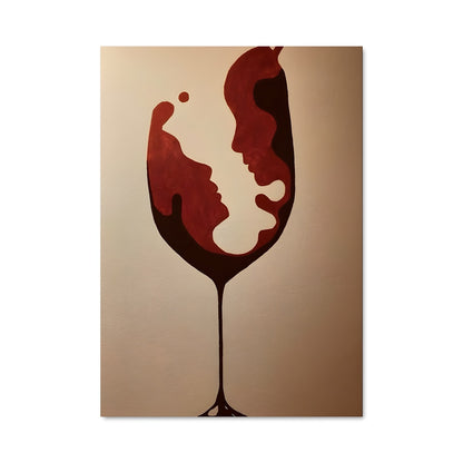 Poster Amour & Vin