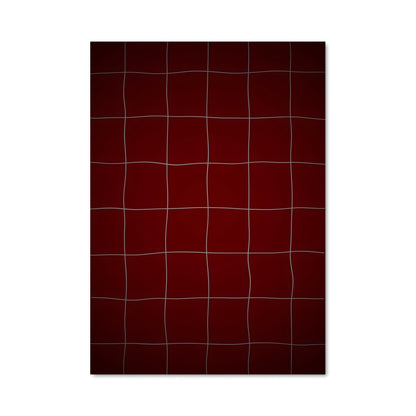 Poster Lignes Écarlates