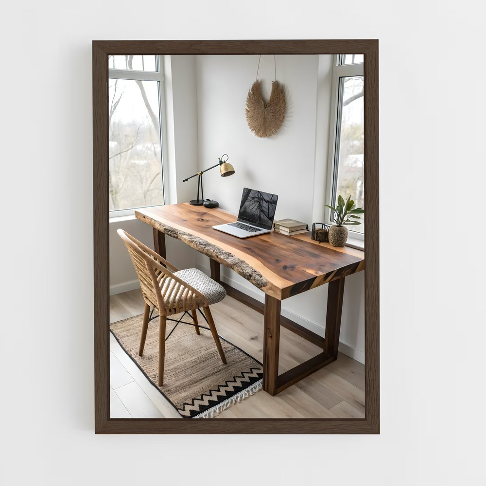 ap-desk-2 cadre Bois foncé