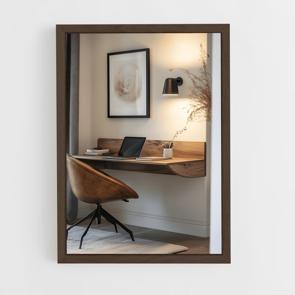 ap-desk-4 cadre Bois foncé