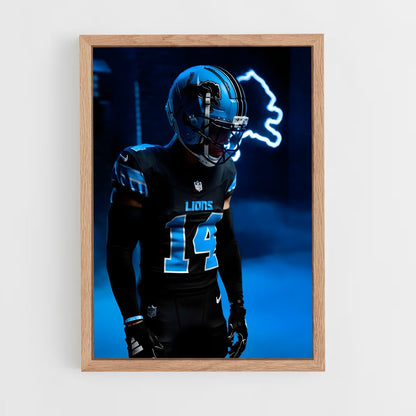 ap-detroit lions-6 cadre Bois clair