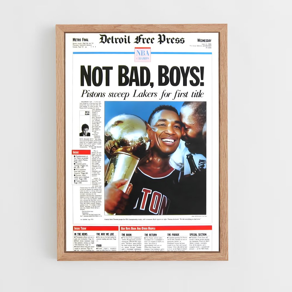 ap-detroit pistons-2 cadre Bois clair