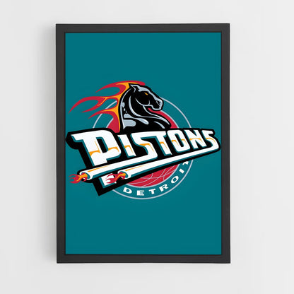 ap-detroit pistons-3 cadre Noir