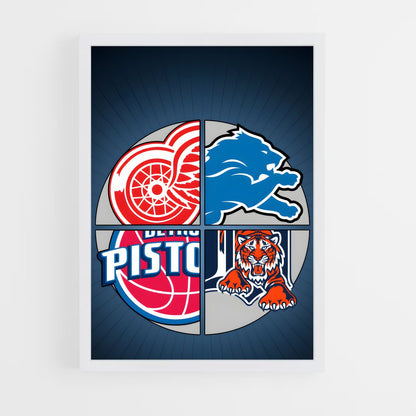 ap-detroit pistons-5 cadre Blanc