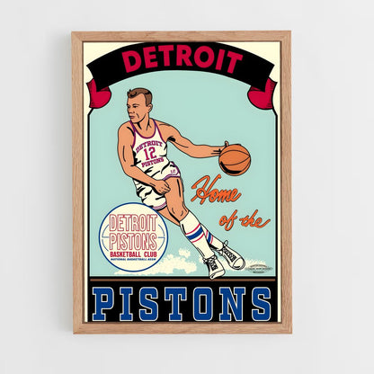 ap-detroit pistons-6 cadre Bois clair