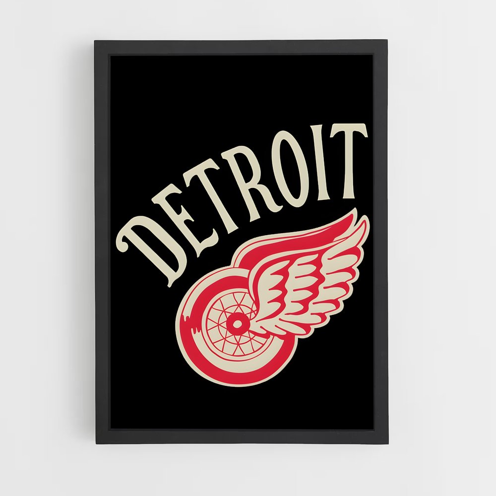 ap-detroit red wings-1 cadre Noir