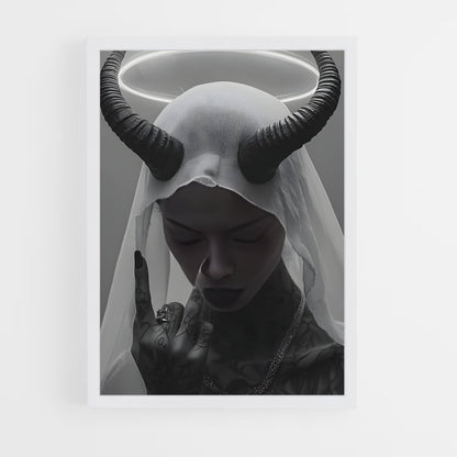 ap-devil horns-1 cadre Blanc