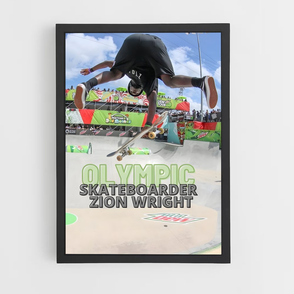 ap-dew tour skateboard-3 cadre Noir