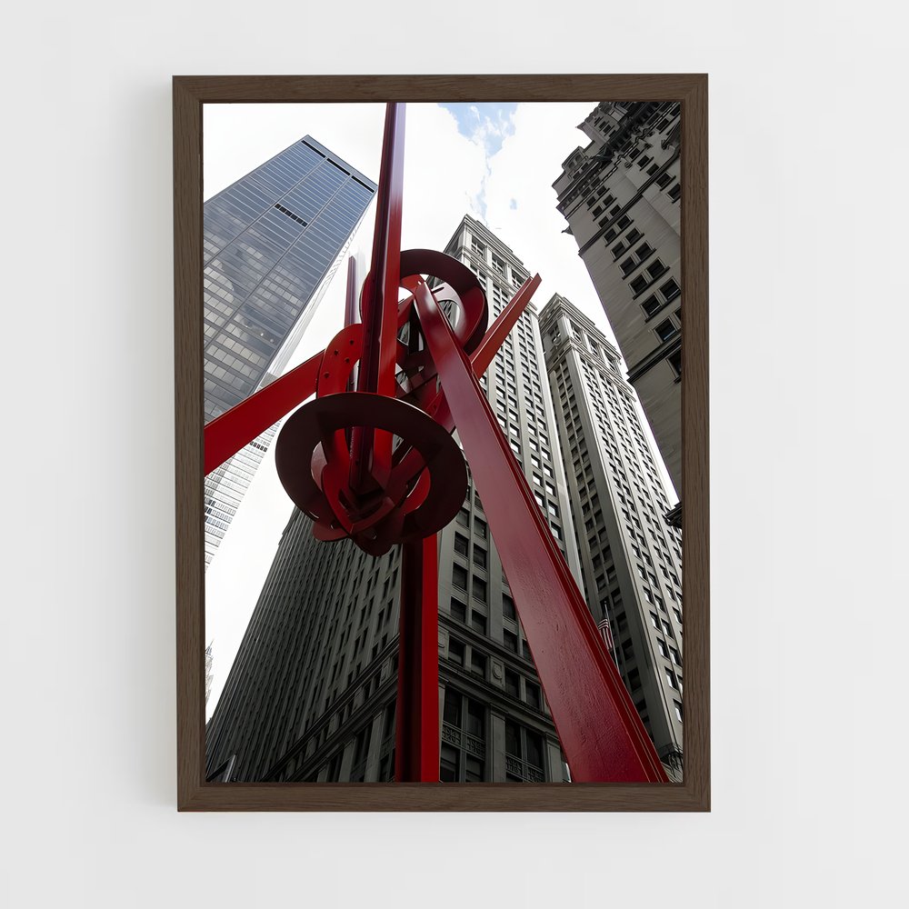 ap-di suvero sculptures-1 cadre Bois foncé