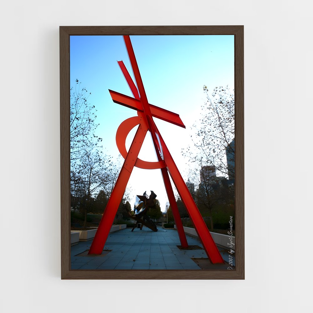 ap-di suvero sculptures-3 cadre Bois foncé