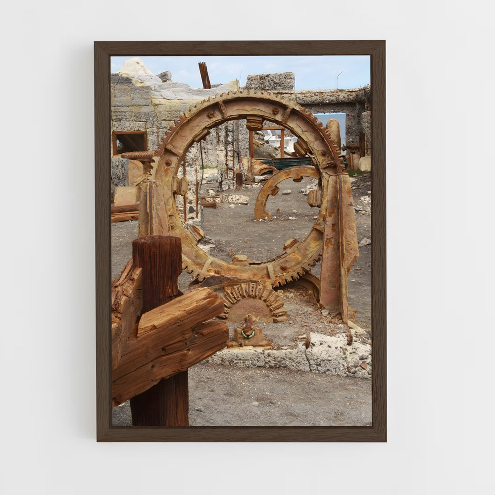 ap-diamond mining-5 cadre Bois foncé