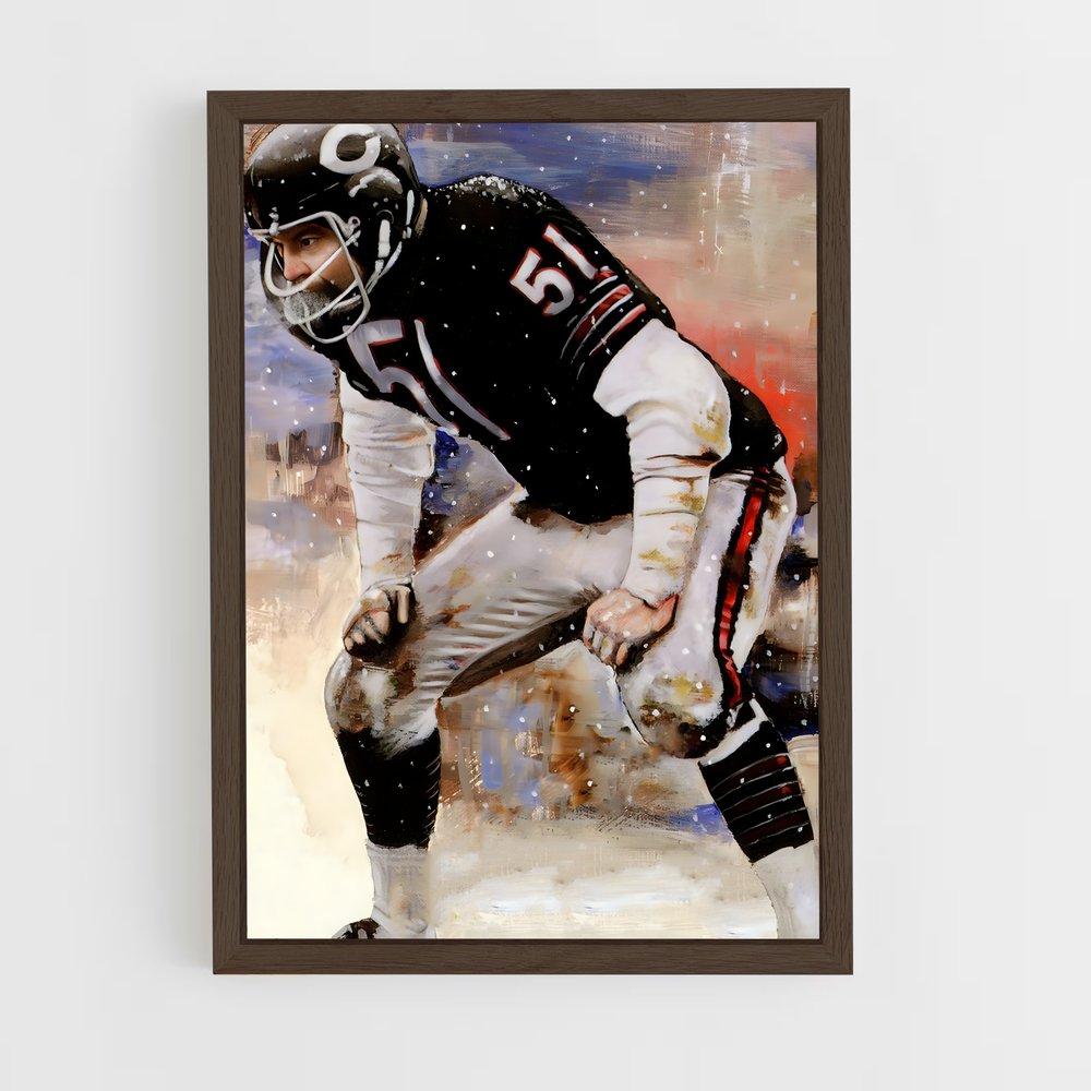 ap-dick butkus-1 cadre Bois foncé