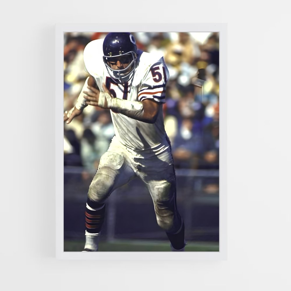ap-dick butkus-4 cadre Blanc