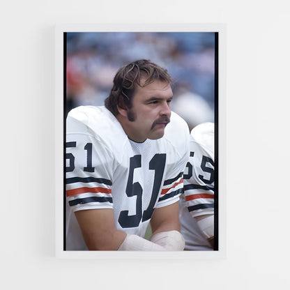 ap-dick butkus-6 cadre Blanc