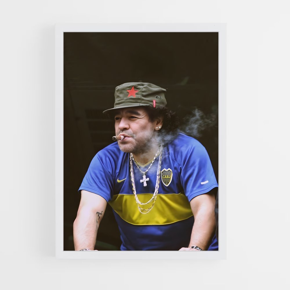ap-diego maradona-3 cadre Blanc