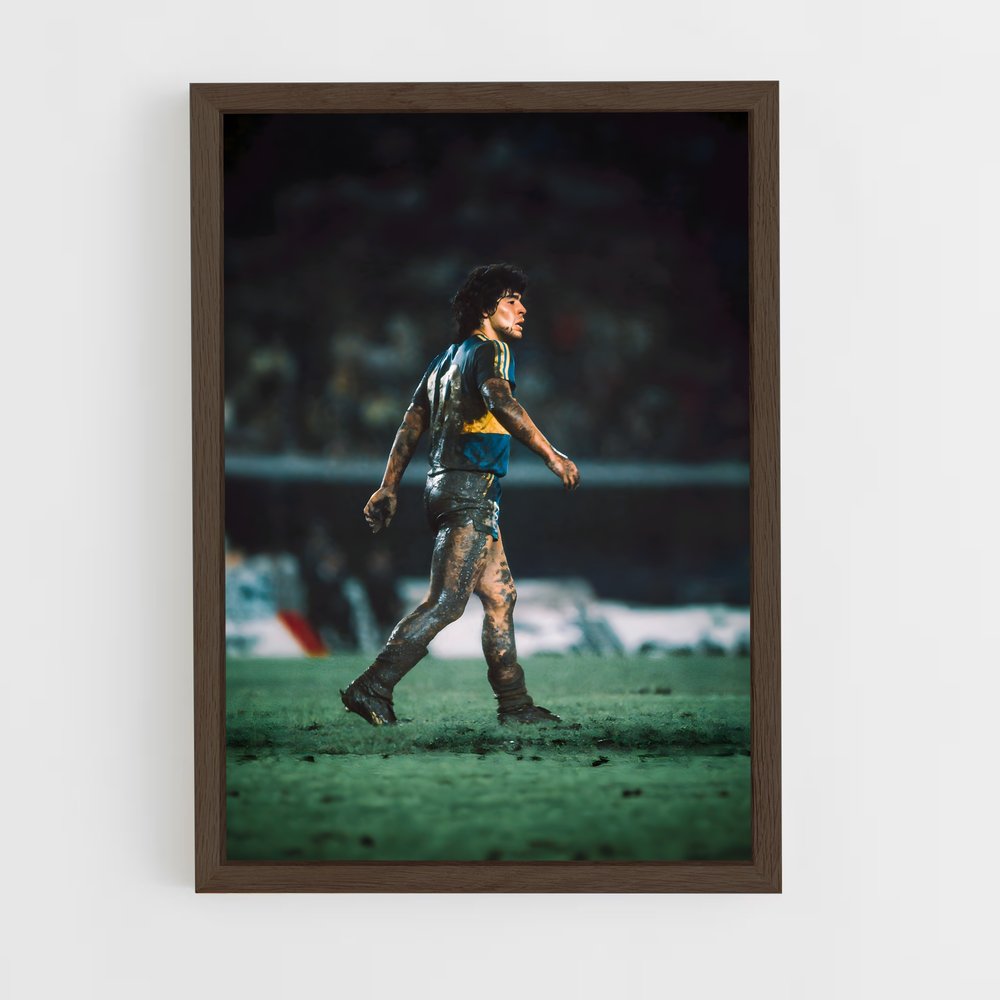 ap-diego maradona-6 cadre Bois foncé