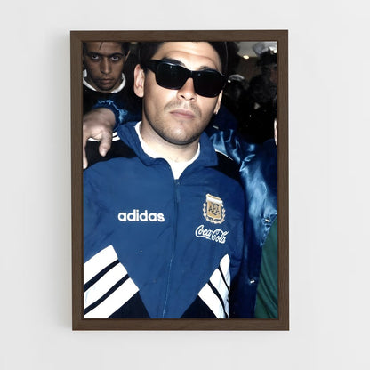 ap-diego maradona-7 cadre Bois foncé