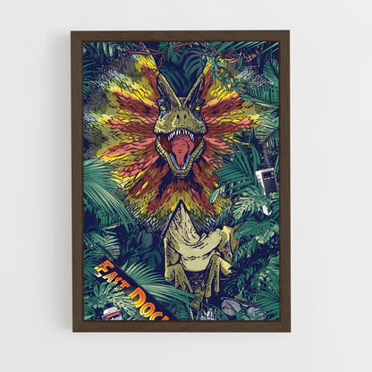 ap-dilophosaurus-3 cadre Bois foncé