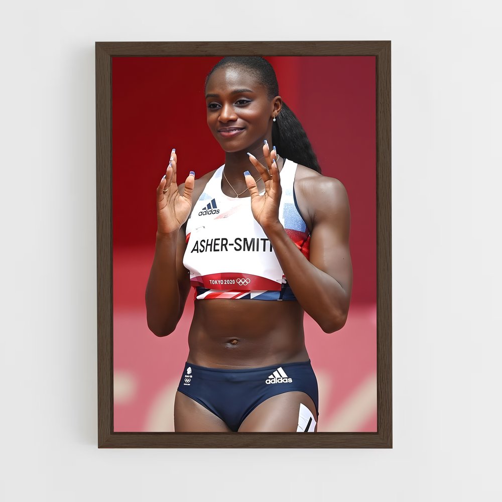 ap-dina asher-smith-4 cadre Bois foncé