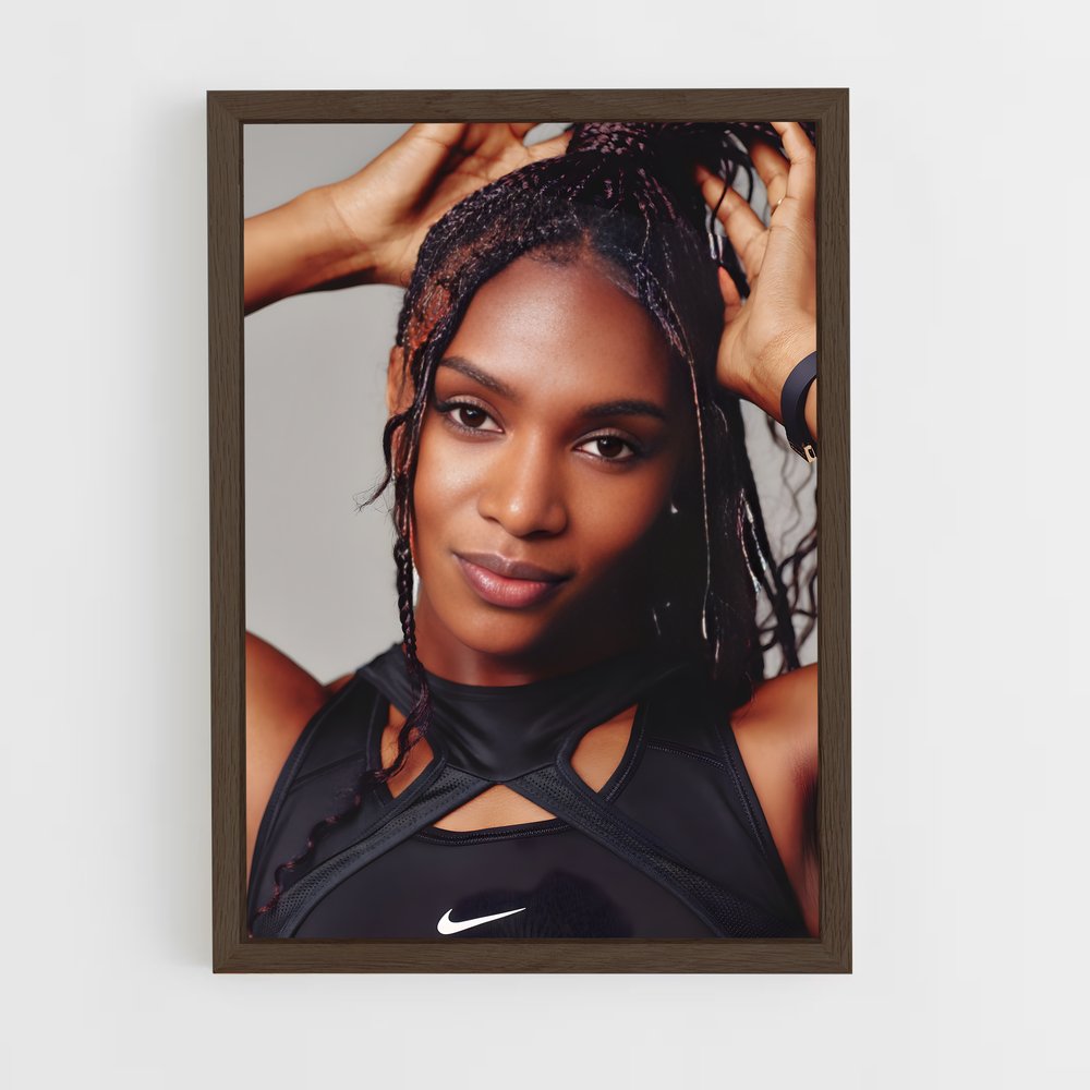 ap-dina asher-smith-5 cadre Bois foncé