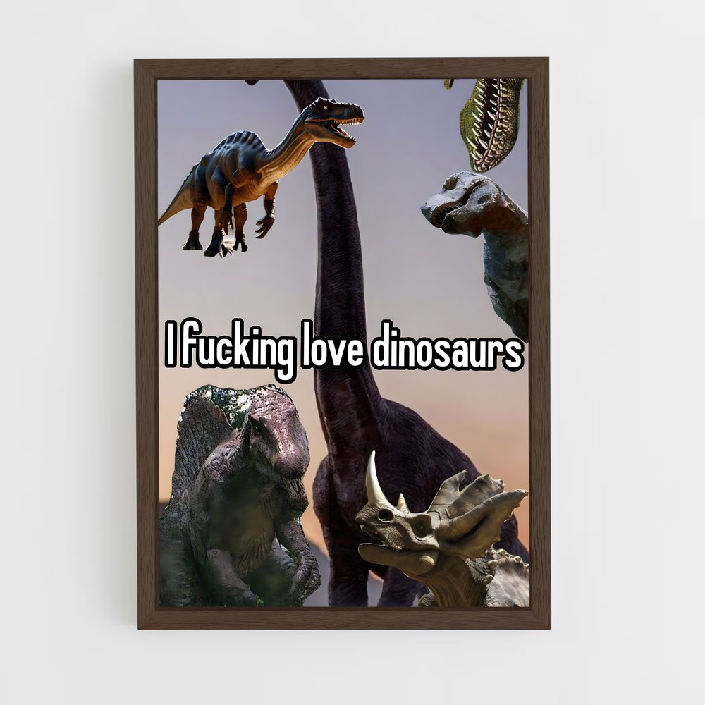 ap-dinosaurs-7 cadre Bois foncé