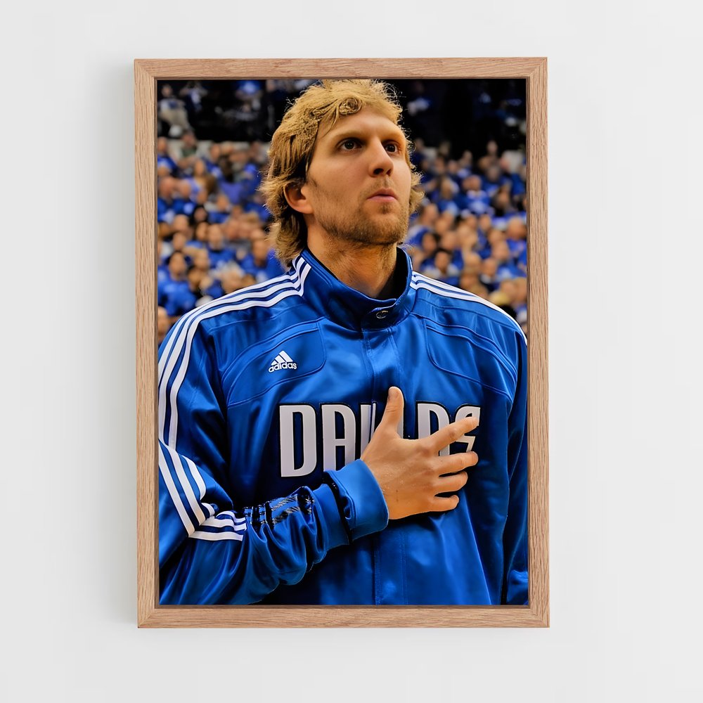 ap-dirk nowitzki-1 cadre Bois clair