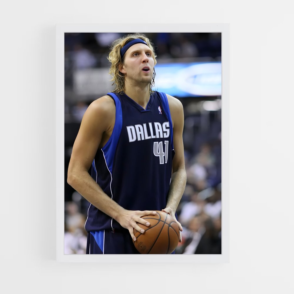 ap-dirk nowitzki-10 cadre Blanc