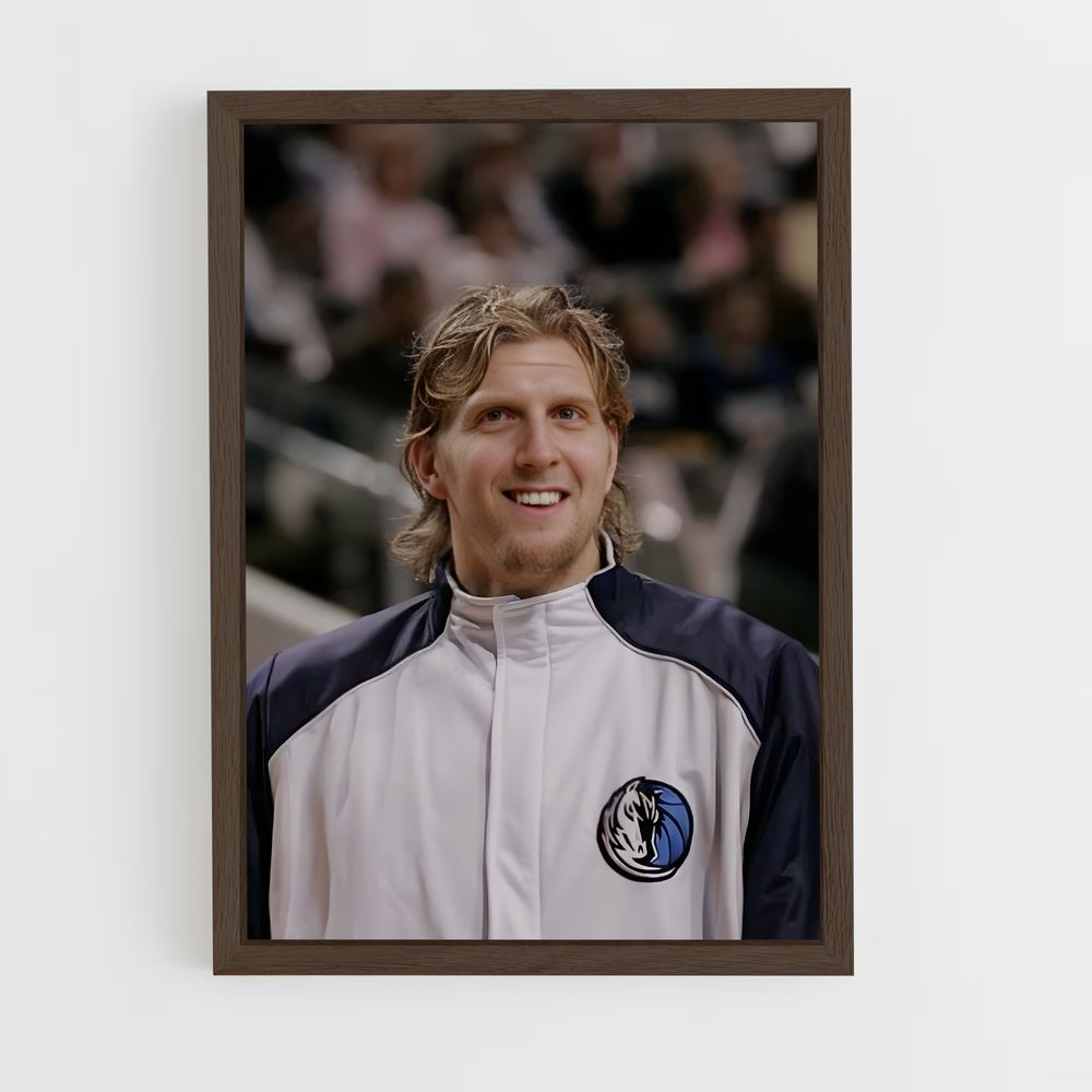 ap-dirk nowitzki-2 cadre Bois foncé