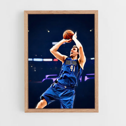 ap-dirk nowitzki-3 cadre Bois clair