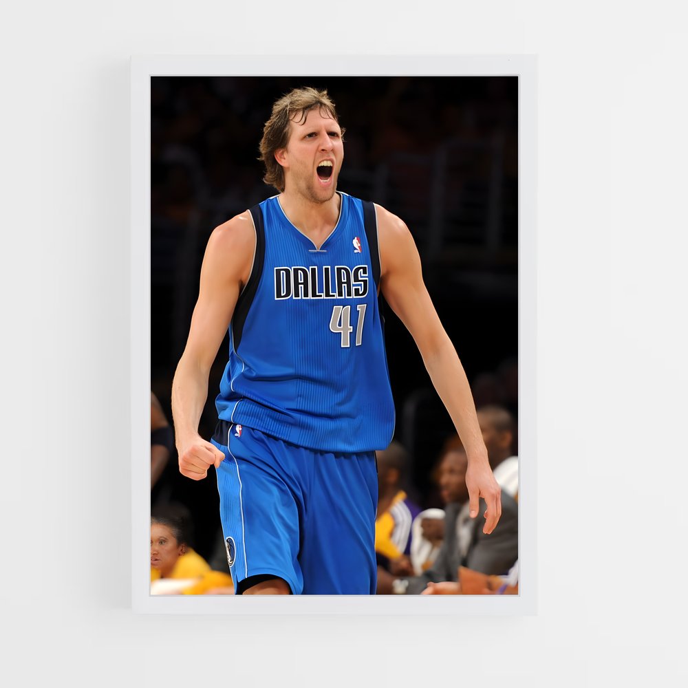 ap-dirk nowitzki-4 cadre Blanc