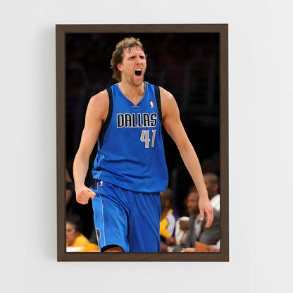 ap-dirk nowitzki-4 cadre Bois foncé