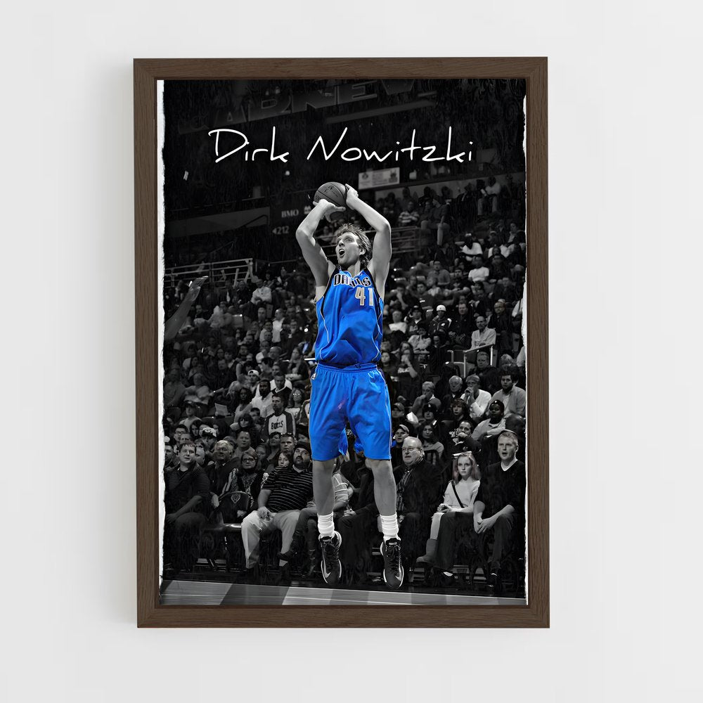 ap-dirk nowitzki-5 cadre Bois foncé