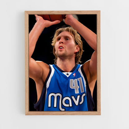 ap-dirk nowitzki-6 cadre Bois clair