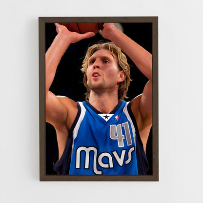 ap-dirk nowitzki-6 cadre Bois foncé