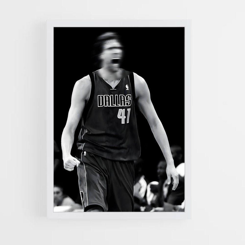 ap-dirk nowitzki-7 cadre Blanc