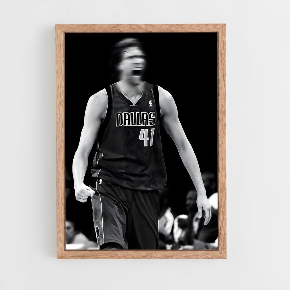 ap-dirk nowitzki-7 cadre Bois clair