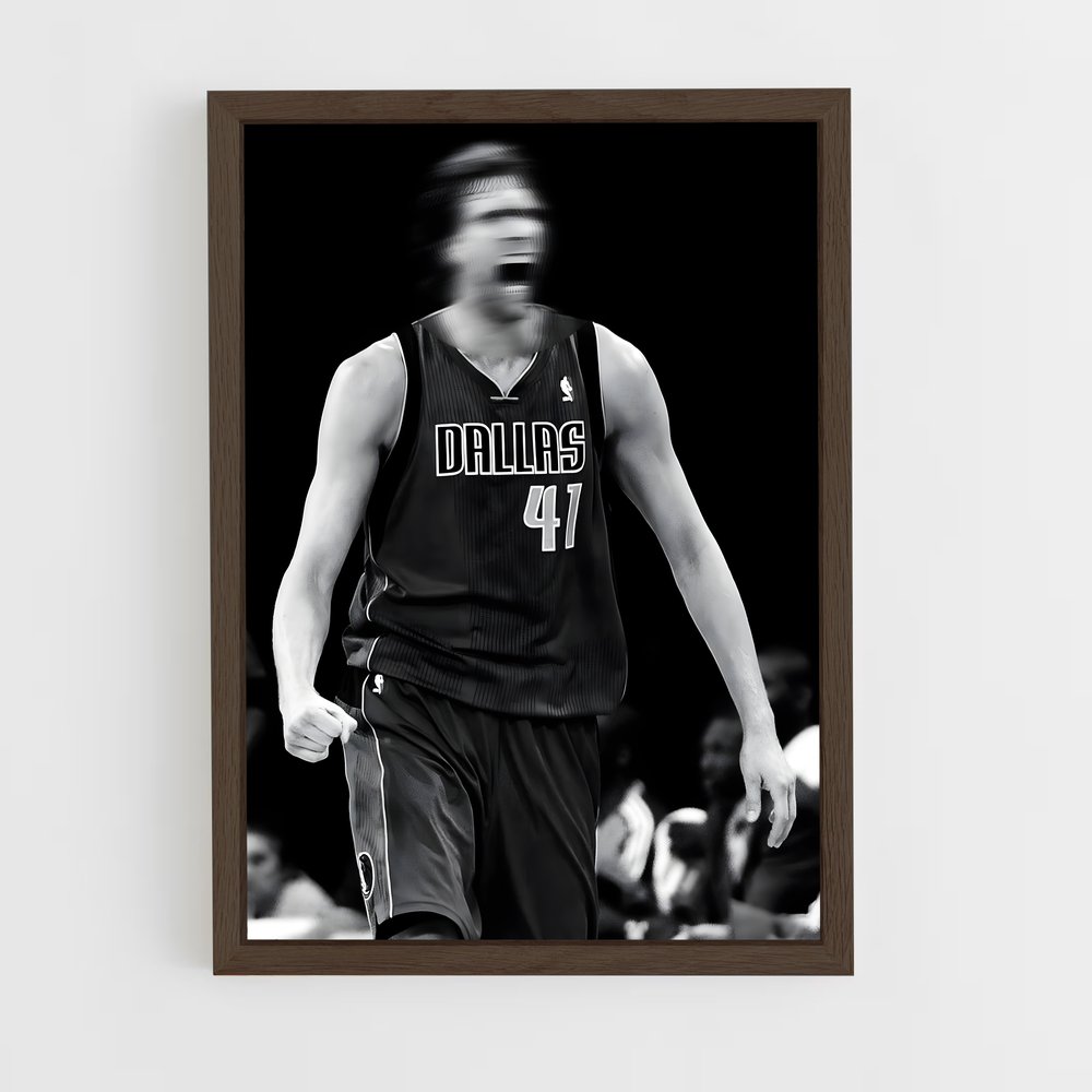 ap-dirk nowitzki-7 cadre Bois foncé