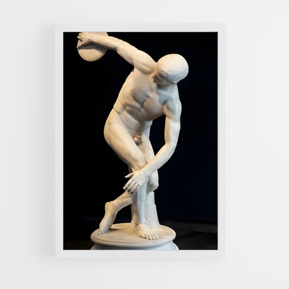 ap-discus thrower-1 cadre Blanc