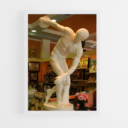 ap-discus thrower-2 cadre Blanc