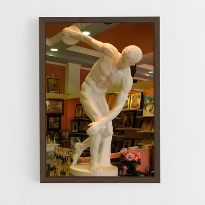 ap-discus thrower-2 cadre Bois foncé