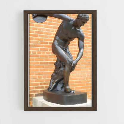 ap-discus thrower-3 cadre Bois foncé