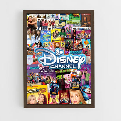 ap-disney channel-1 cadre Bois foncé