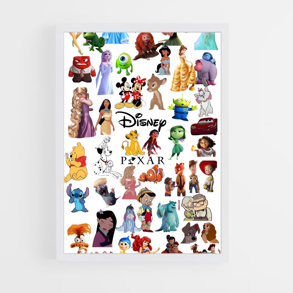ap-disney characters-1 cadre Blanc