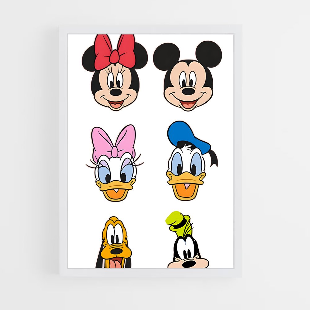ap-disney characters-2 cadre Blanc
