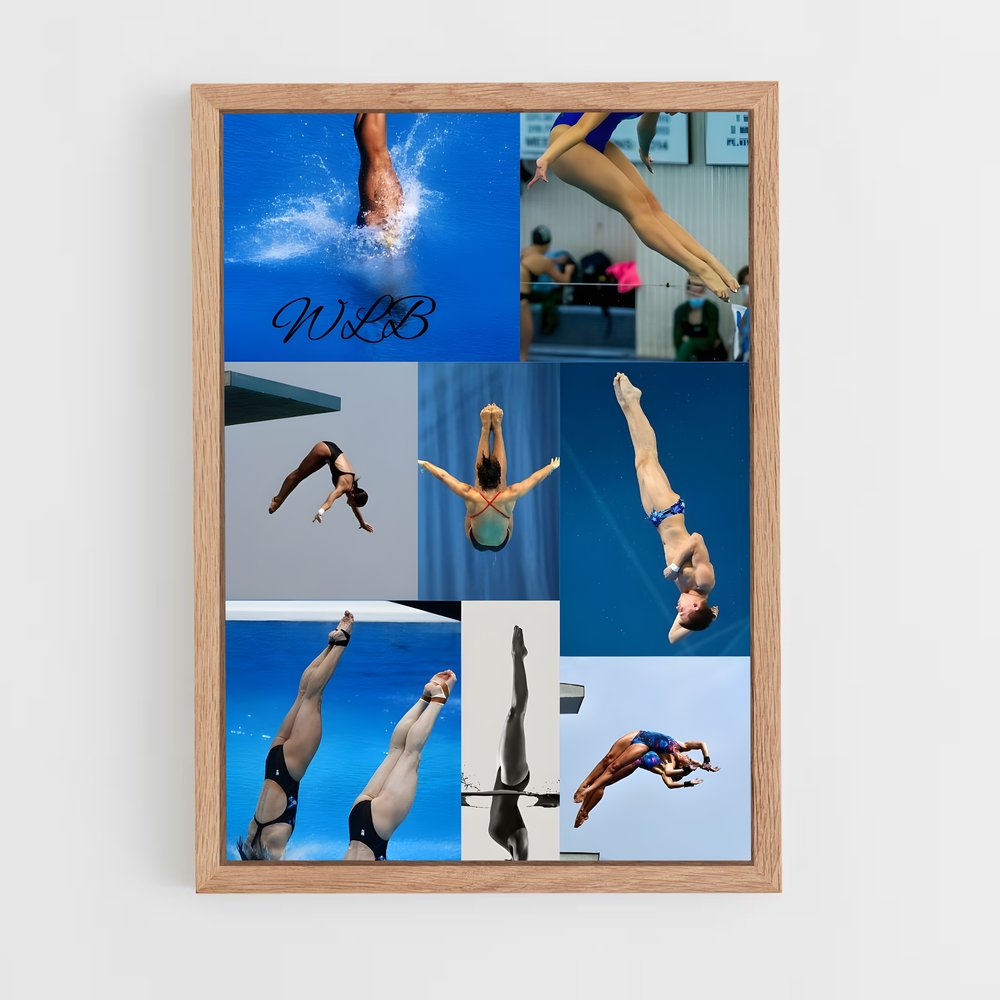 ap-diving world series-7 cadre Bois clair