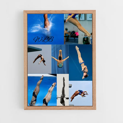 ap-diving world series-7 cadre Bois clair